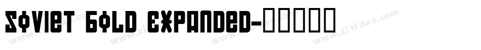 Soviet Bold Expanded字体转换